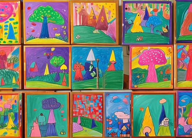 三年级儿童画作品欣赏；三年级儿童画作品欣赏图片