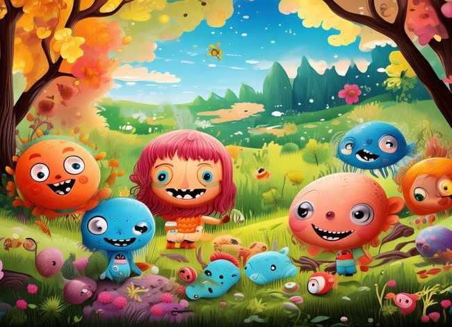 儿童绘本故事图片素材，儿童故事绘本图片素材