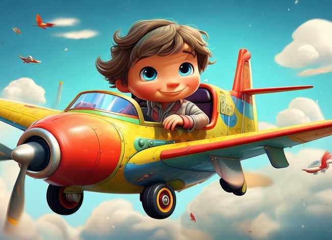 飞机故事儿童英文版、飞机儿童英语