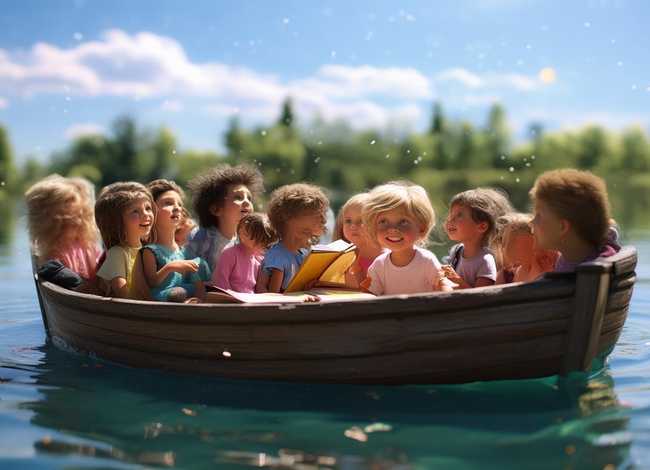 一条小船的儿童故事；一条小船上的故事讲话稿