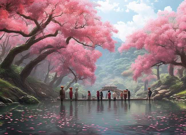 桃花源里的故事（桃花源里的故事有哪些）