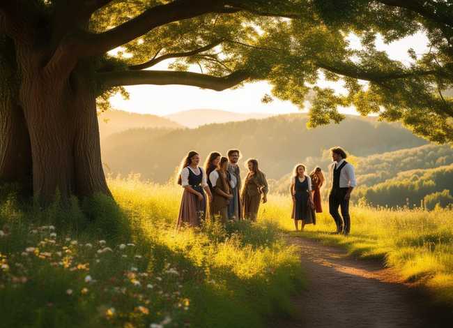 维也纳森林的故事绘画 - 维也纳森林的故事绘画图片