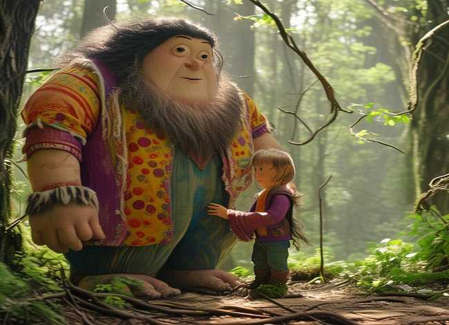 儿童故事巨人与小孩经典绘本、巨人与小孩的故事