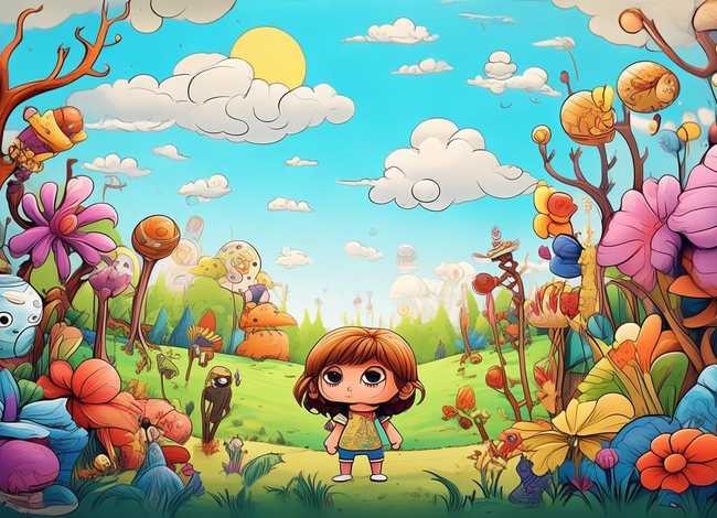 儿童故事ai配图 儿童绘本故事ai生成图片