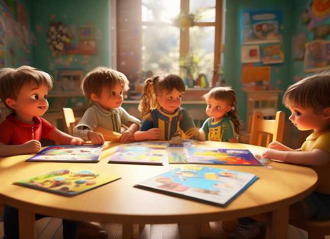 儿童故事连环画简单幼儿园；幼儿故事连环画图片4张简单