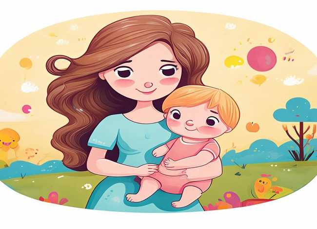 妈妈宝宝儿童画（妈妈宝贝儿童画）