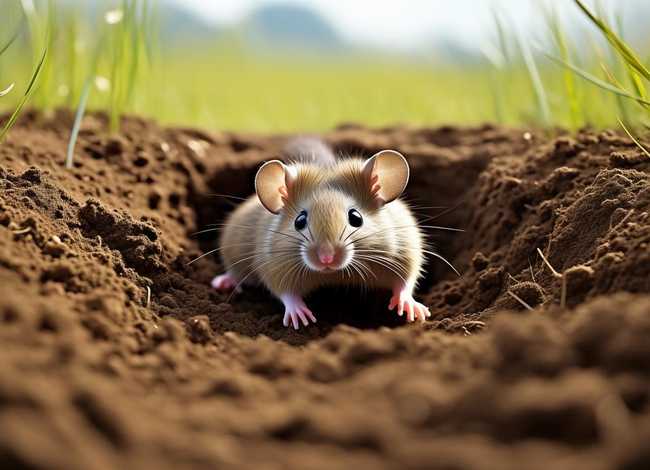 鼠地儿钻；地鼠钻地的图片