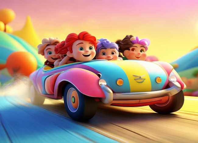 儿童汽车故事视频动画，幼儿汽车故事视频
