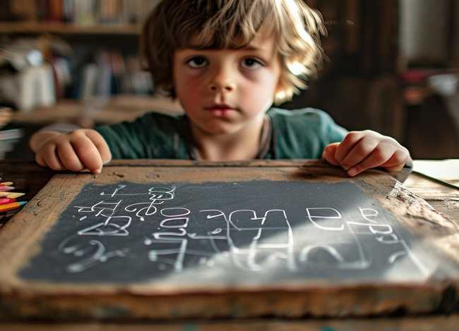 儿童上学用石板图片 - 上学用的石板