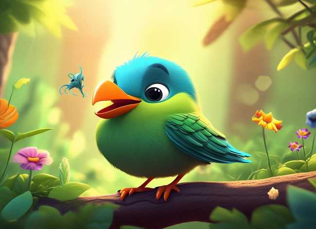 儿童故事小鸟捉虫、小鸟捉虫子故事