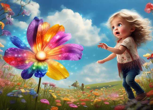 儿童故事七色花视频、七色花故事小视频