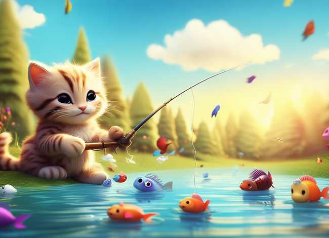 小猫钓鱼故事视频动画片、小猫钓鱼故事视频动画片全集