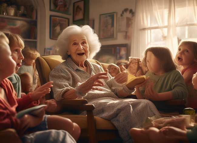 儿童老奶奶故事视频（老奶奶讲故事视频）