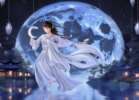 嫦娥奔月的神话故事绘本图片 嫦娥奔月的神话故事绘本图片大全