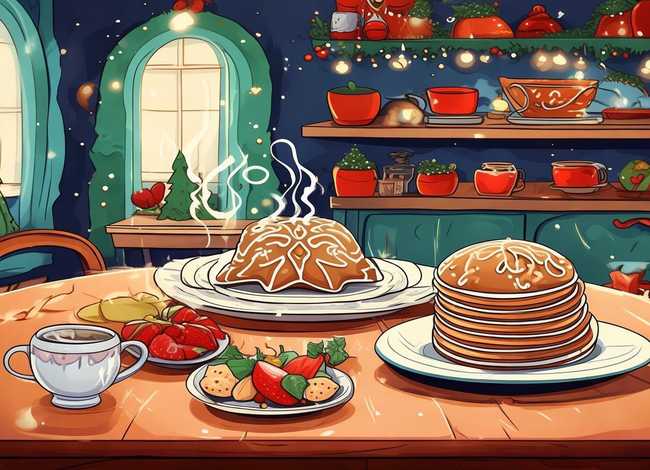 圣诞节早餐图片大全、圣诞节早餐图片大全简笔画