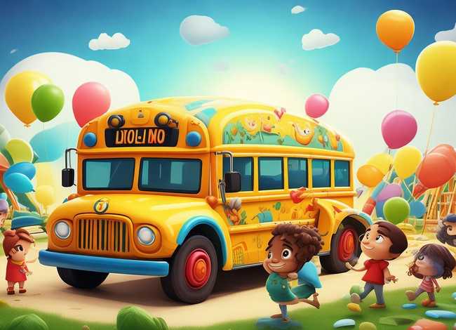 儿童故事校车；幼儿园校车故事
