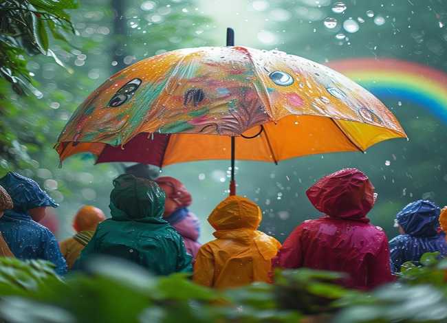 奇怪的雨伞儿童故事，幼儿故事奇怪的雨伞