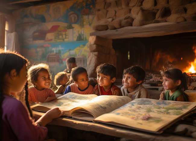 农村儿童之家讲故事主题、农村儿童之家活动图片