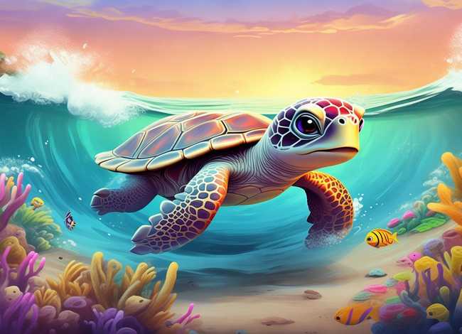 小海龟历险记故事绘本 小海龟历险记故事绘本内容