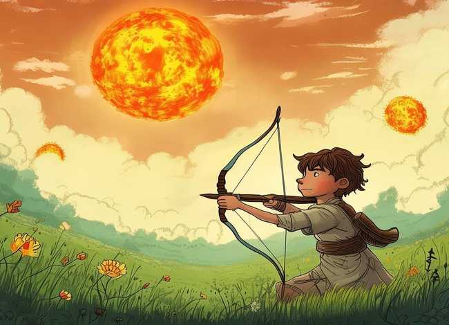 后羿射日故事儿童版 少儿故事后羿射日