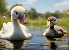 白小鸭和丑小鸭的故事 白小鸭和丑小鸭的故事原文