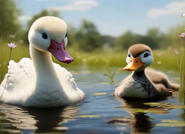 白小鸭和丑小鸭的故事 白小鸭和丑小鸭的故事原文