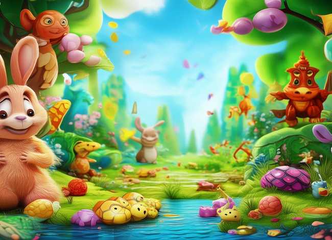 儿童画动物故事画 儿童画动物范画