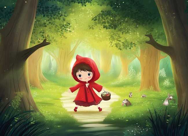 小故事儿童小红帽 - 幼儿故事,小红帽
