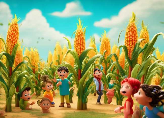 儿童动画玉米故事 - 关于玉米绘本幼儿故事