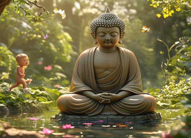 佛陀回忆起童年的故事；佛陀讲的故事