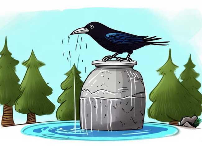 乌鸦喝水绘本故事简笔画 乌鸦喝水绘本故事简笔画完整版