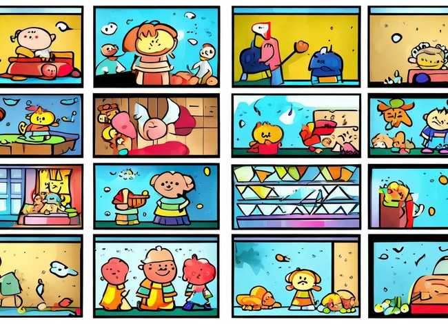 连环画儿童画 - 连环画儿童简笔画