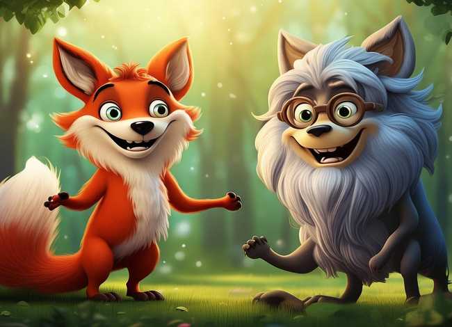 狐狸和狼的故事绘本、狐狸和狼的故事绘本图片