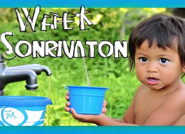 儿童节约用水海报图片，儿童节约用水海报图片简单