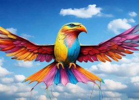 儿童风筝简笔画；儿童风筝简笔画老鹰