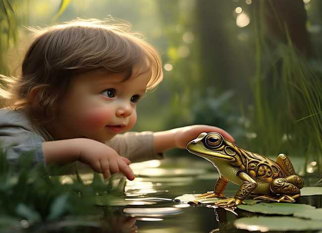 《青蛙王子》的儿童故事；儿童故事0至3岁青蛙王子的故事