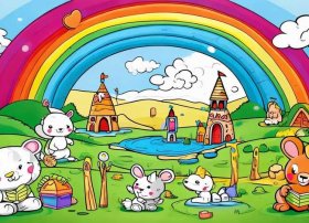 幼儿故事涂色（幼儿园涂色画有故事情节的,可打印的）