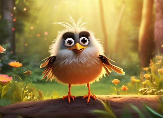 懒惰的小鸟儿童故事 - 幼儿故事懒惰的小鸟