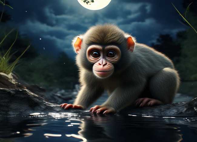 小故事猴子捞月（小故事猴子捞月亮）