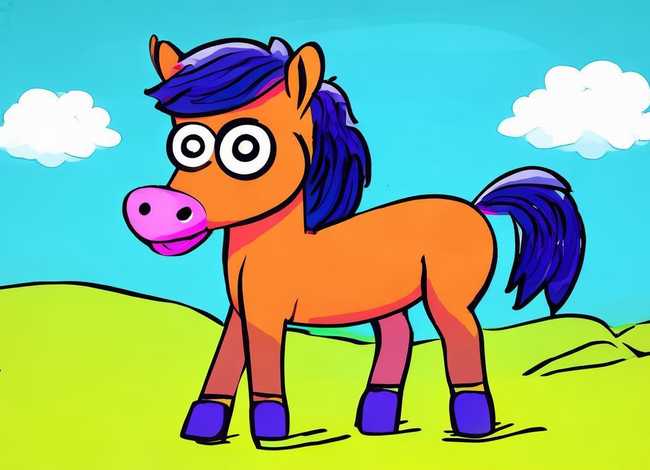 马怎么画最简单儿童画（马怎么画最简单儿童画图片）