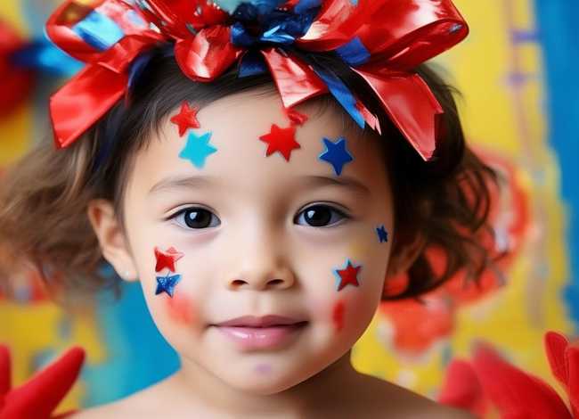 简单的儿童化妆步骤；简单的儿童化妆步骤国庆节