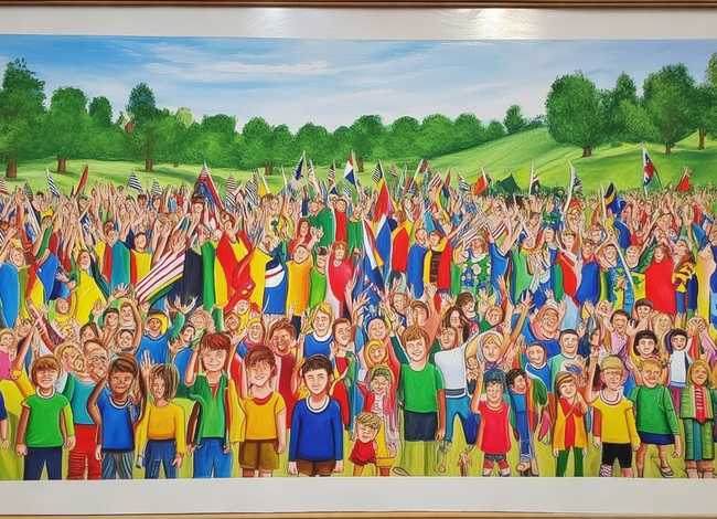 感恩祖国绘画作品，感恩祖国绘画作品 一等奖一年级