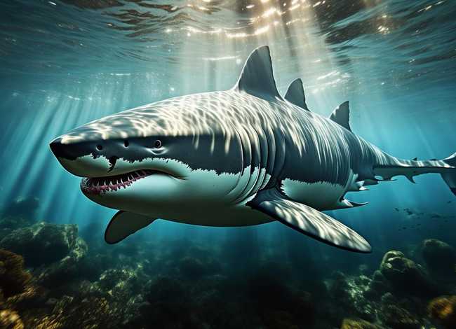 大鲨鱼的故事文字；大鲨鱼的故事文字版