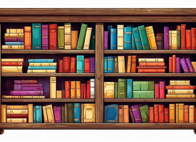 书柜的书图片；书柜的书图片简笔画