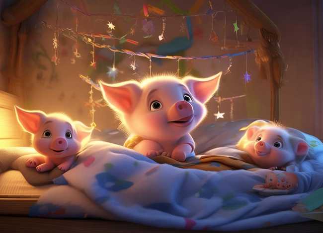 儿童睡前故事推荐3-5岁三只小猪 0-3岁睡前故事三只小猪