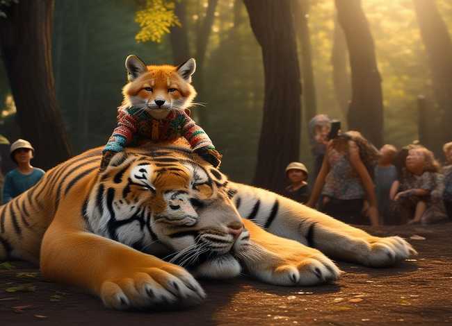 狐假虎威幼儿故事内容（狐假虎威寓言故事幼儿园）