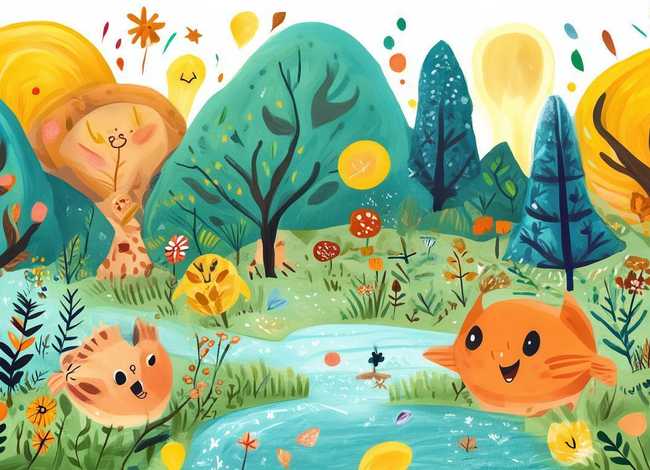 幼儿故事插画手绘，幼儿故事插画手绘简单