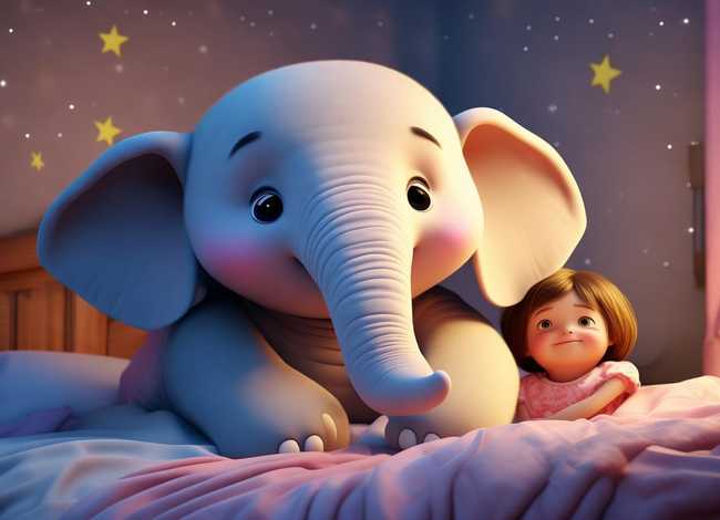 儿童睡前故事大象 - 大象的睡前故事