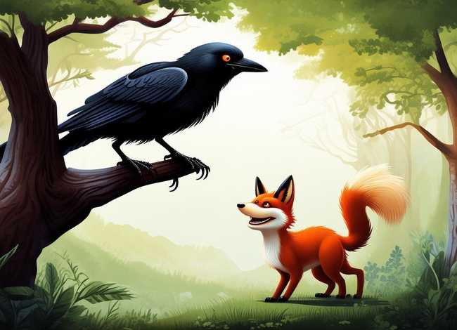 乌鸦与狐狸的故事绘本；乌鸦与狐狸的故事绘本教案