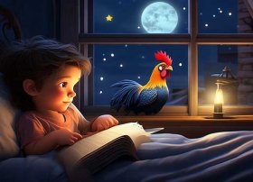 儿童睡前故事半夜鸡叫 - 幼儿故事在线听睡前半夜鸡叫